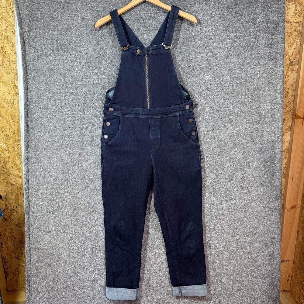 Universal Standard Overalls 2XS Indigo Denim Front Zip Stretch